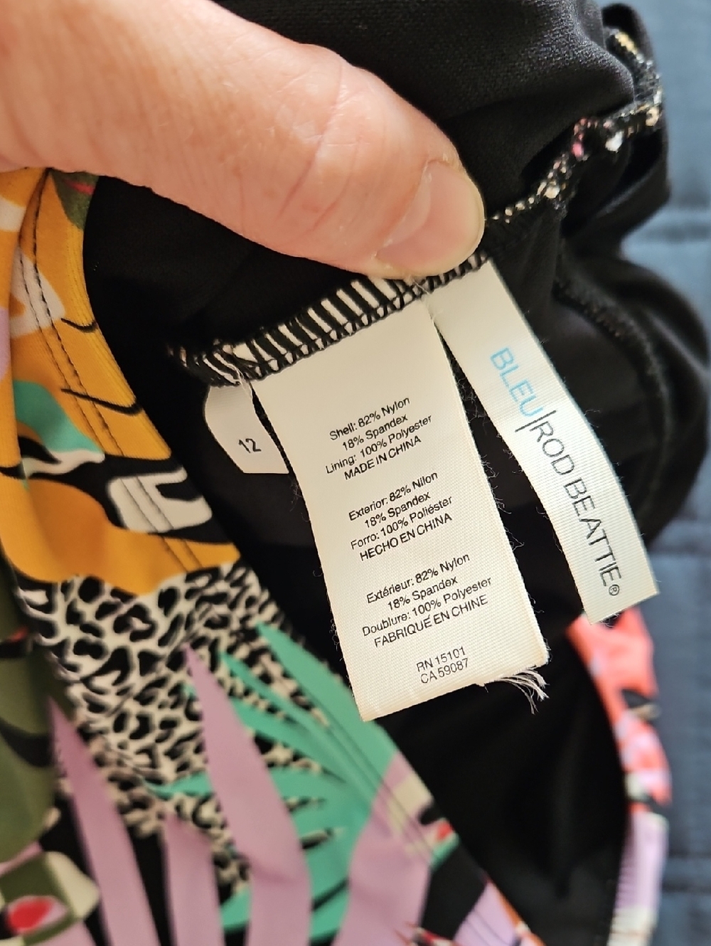 Bleu by Rod Beattie “Let’s Get Loud” One Piece Swimsuit, 12, L, Designer, Resort - Picture 5 of 13